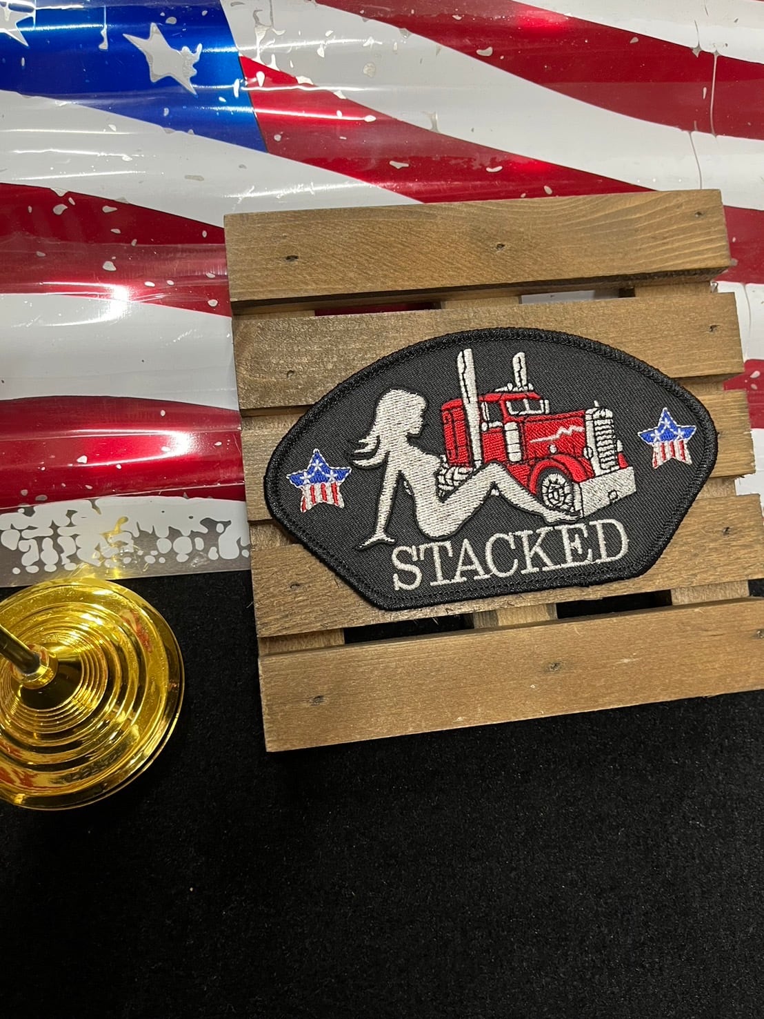 ピンナップ・ガール(トラッカー) pin-up girl: Truker アイロンパッチ