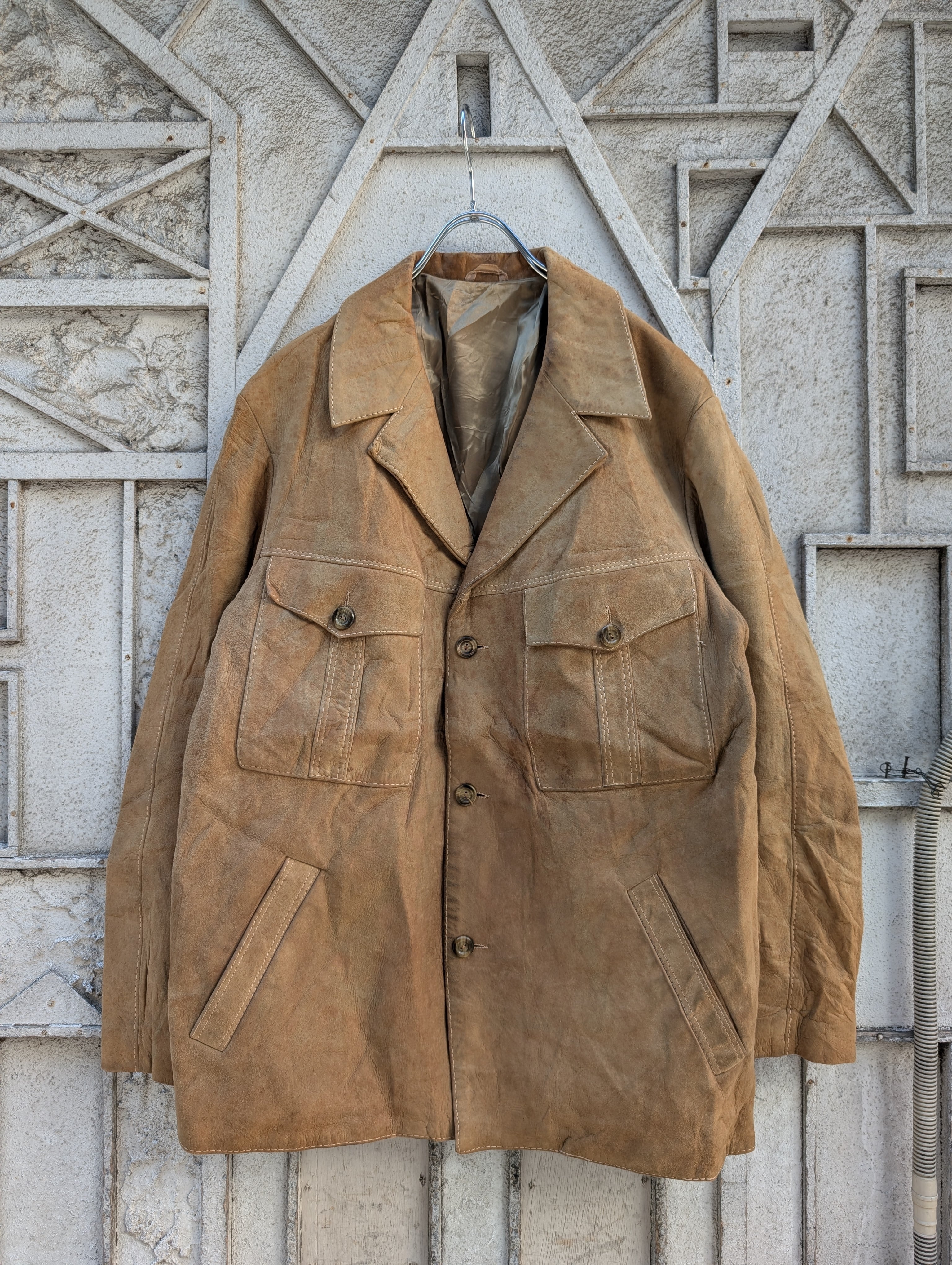 "SUEDE TAILORED JACKET"