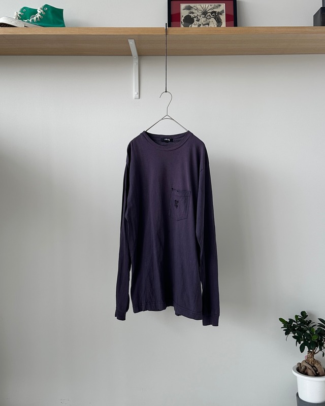 -Stussy- Vintage 80s M Long Sleeve T-Shirt