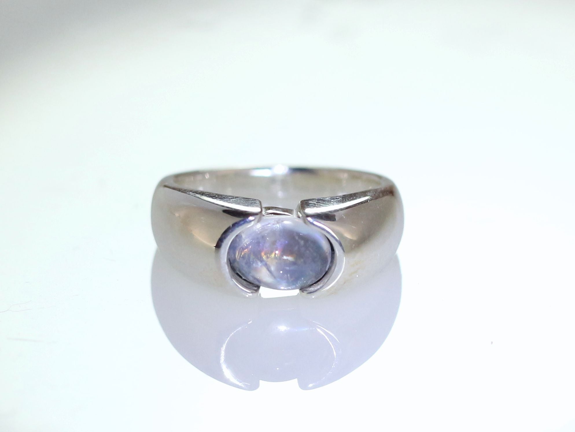 天然石　レインボームーンストーン　天然石リング　ルース　オーダーリング 天然石レインボームーンストーン天然石リングルースオーダーリング