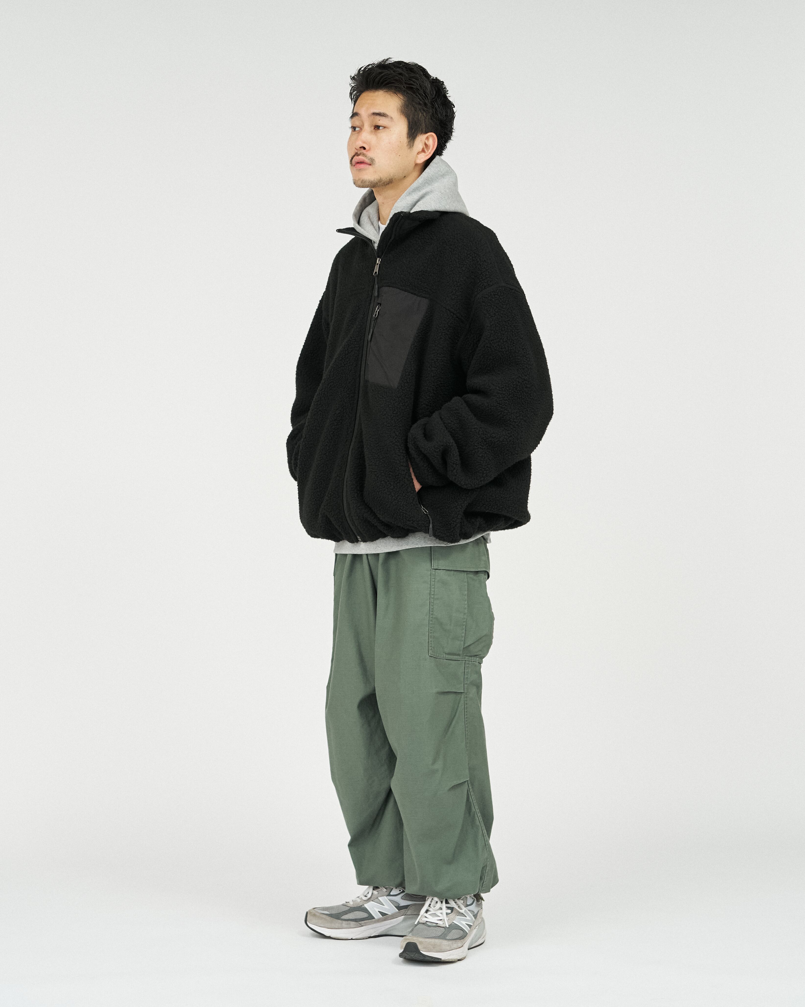 極美品refreshservice 黒　L フリースセットアップ 送料無料｜ReFresh!Service.｜FLEECE TRACK SUIT | 眠家オンラインストア