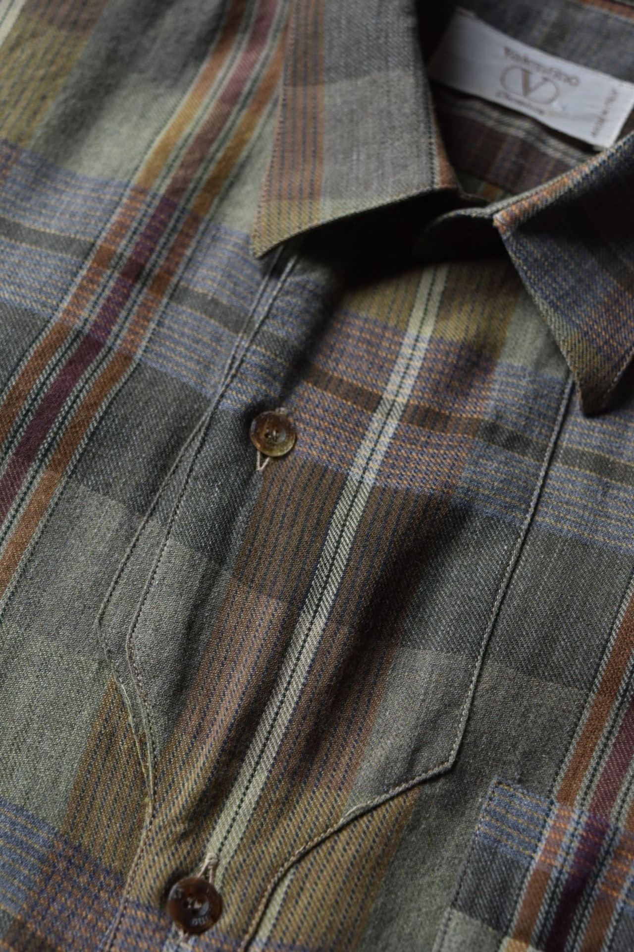 “VALENTINO” Check patterned shirt