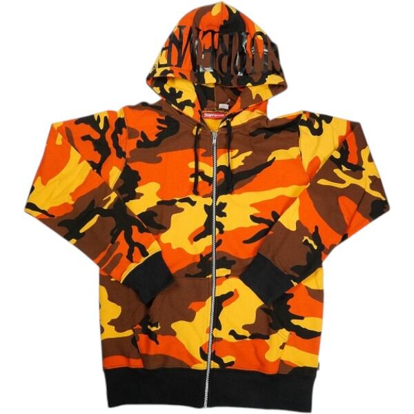 supreme 23SS ファルコン 刺繍 フルジップ パーカー オレンジ M supreme 23SS ファルコン 刺繍 フルジップ パーカー オレンジ M