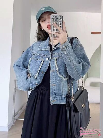 [美品] クールカレアン　デニムジャケット　新品未使用 楽天市場】異素材 デニムジャケット レディース トップス デニム