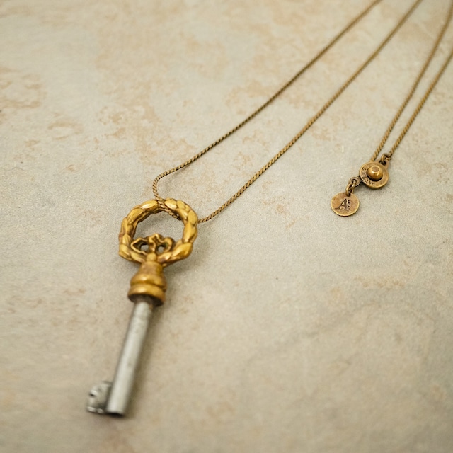 【FRENCH ANTIQUE】KEY CHARM NECKLACE / AB