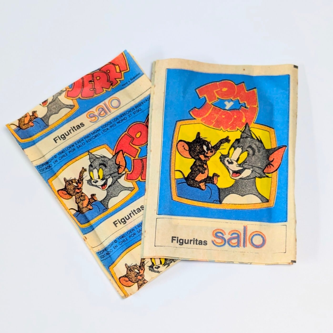 ☆送料無料！☆1983年製 Salo【 TOM and JERRY （トムとジェリー） 】VINTAGE トレーディングカード 単品 （1個=3CARDS入）〚アメリカン雑貨 アメトイ〛