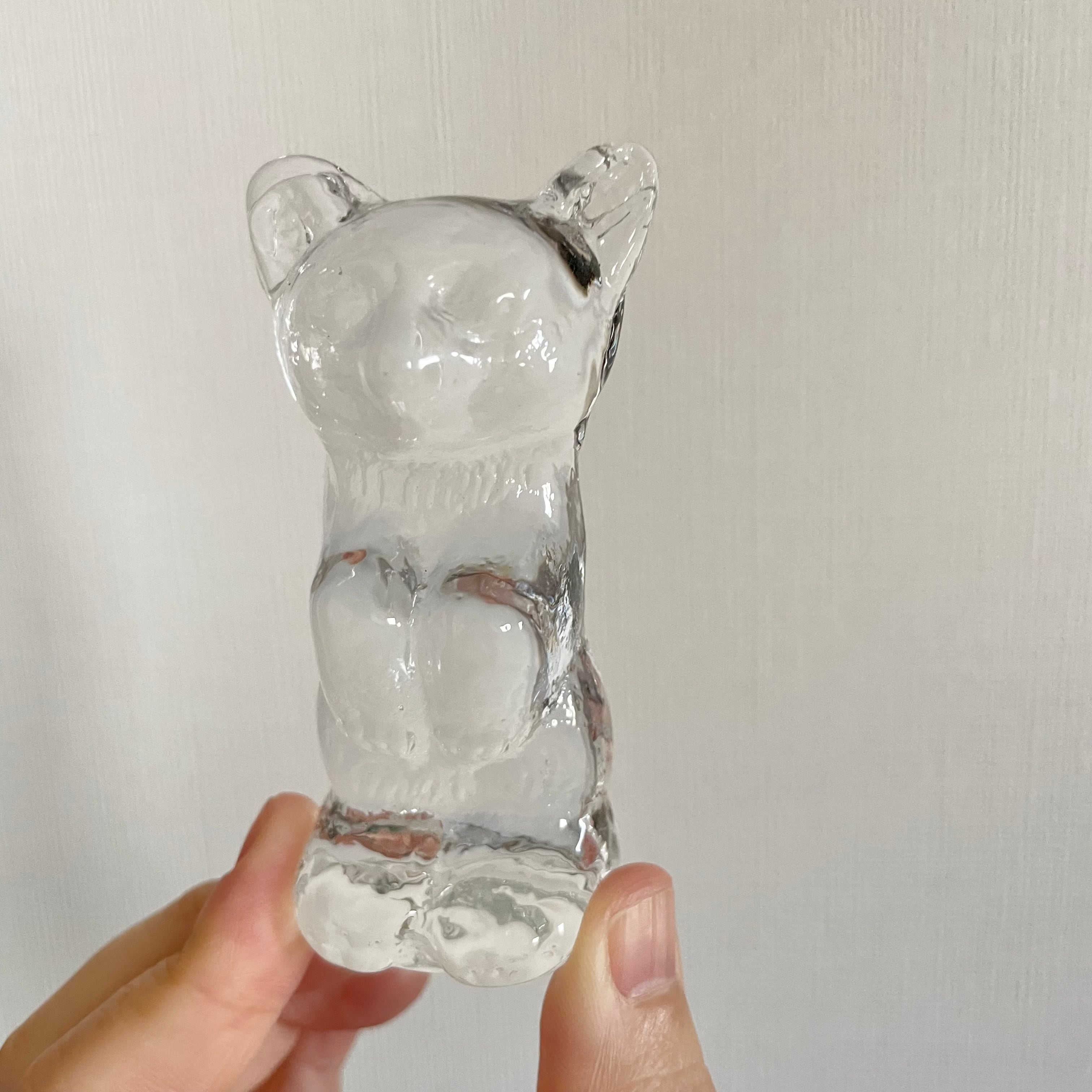 真顔なガラスのクマ | tsuitachi craft&brocante