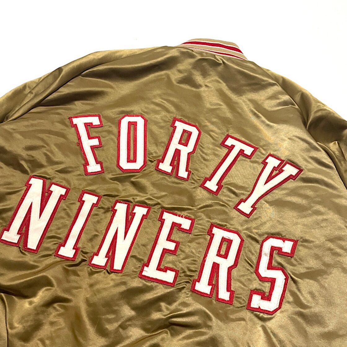 80s NFL 49ERS フォーティナイナーズ スタジャン ビンテージ アメフト 