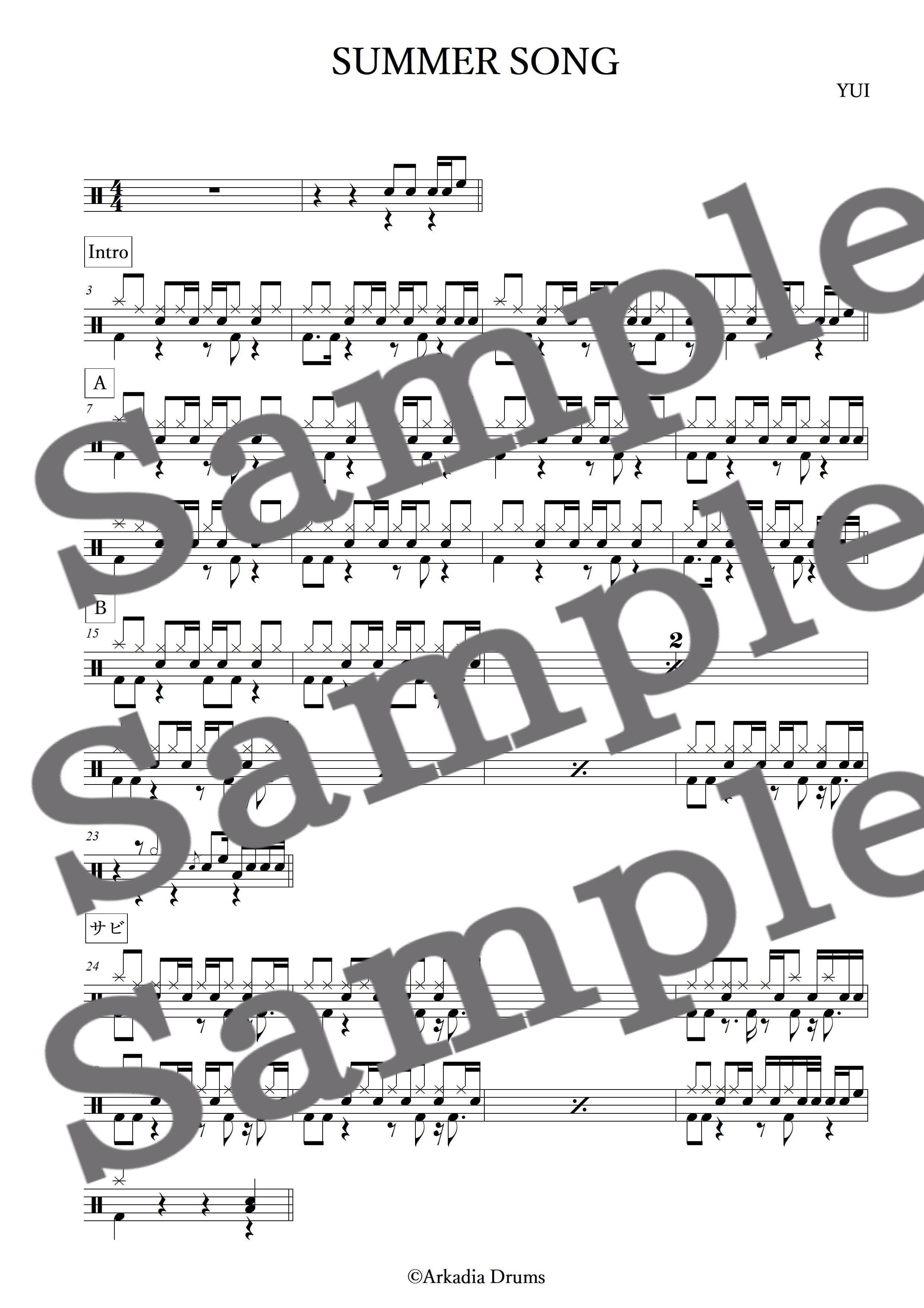 SUMMER SONG(YUI)