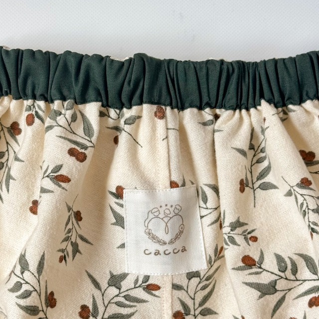 かぼちゃパンツ（ olive ）/ ハンドメイド ブルマ ベビー 赤ちゃん 韓国生地