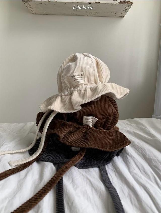 【先行〆8/14 23:59 5%OFF】2594 corduroy tulip hat / BEBE HOLIC