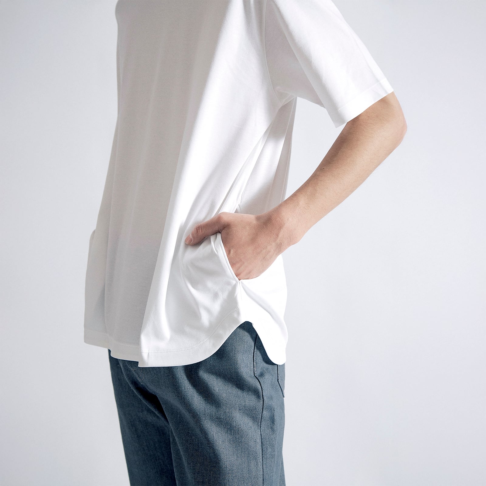 アルビニT スムース クラシック / Albini T Smooth Classic #WHITE