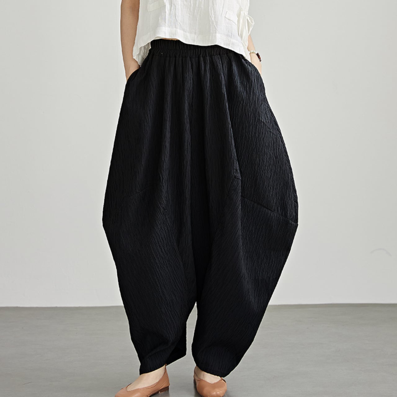 バルーンシルエットフルレングスパンツ R0037