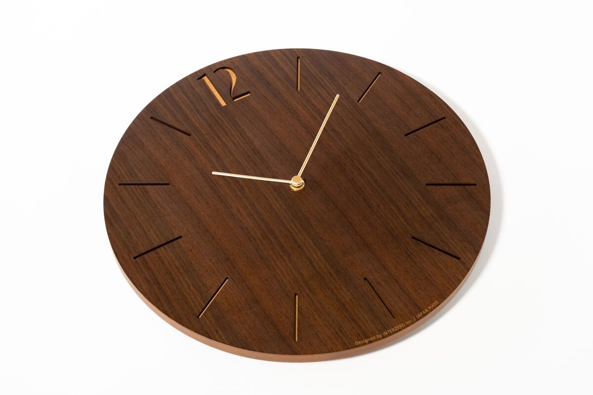 電波時計 PROUD CLOCK WALNUT | シャンブル【CHAMBRE】byインターゼロ