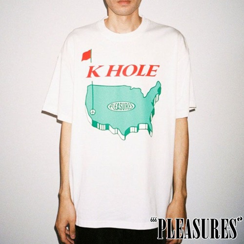 【PLEASURES/プレジャーズ】HOLE T-SHIRT Tシャツ / WHITE / SU26-14221