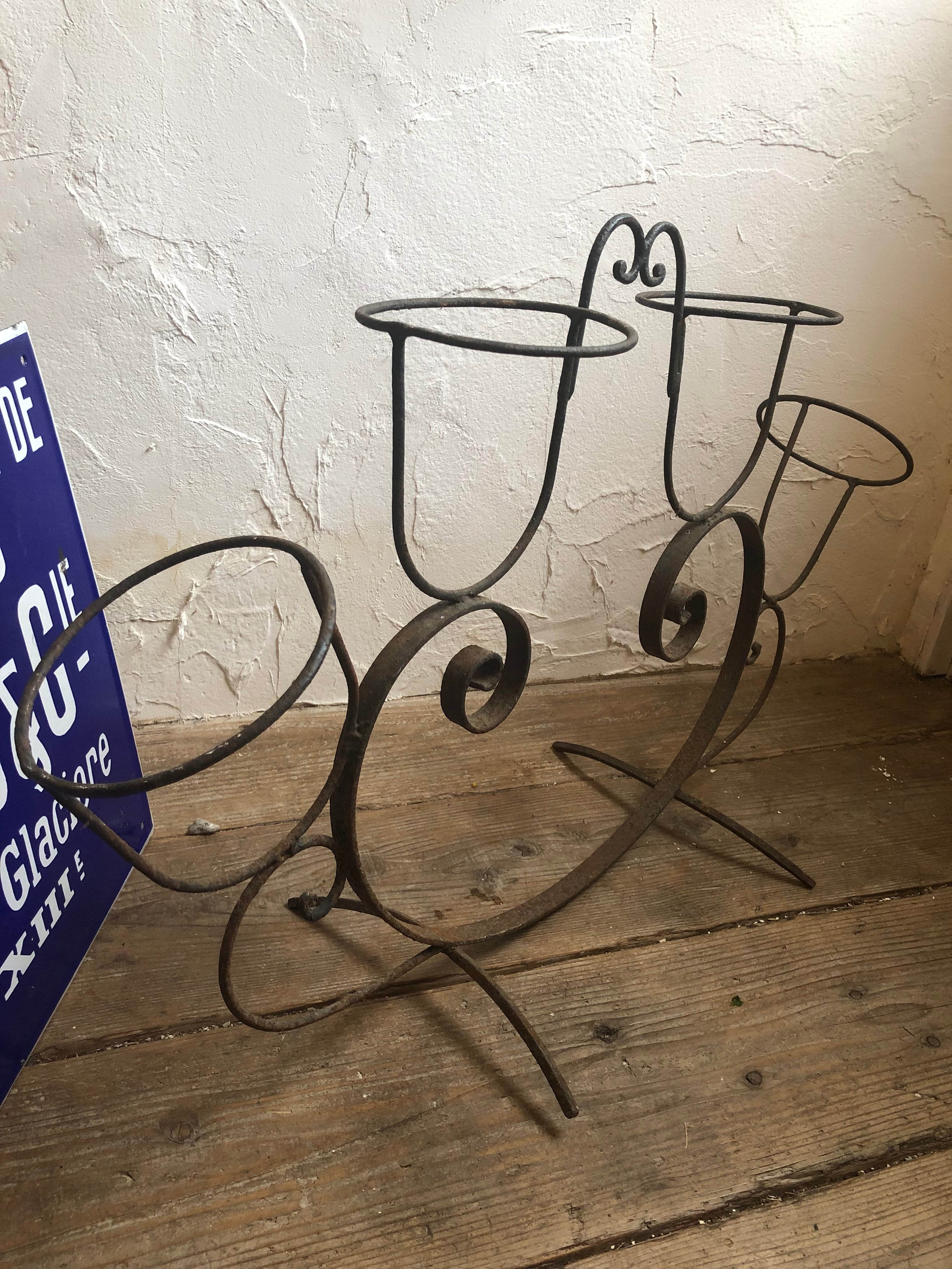 フランスアンティーク プランタースタンド4ポット | Brocante de La