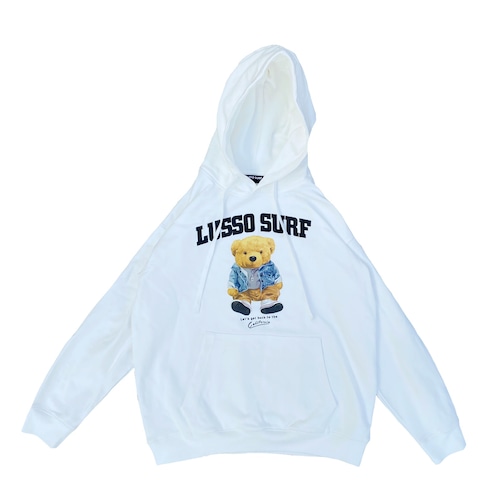 LUSSO SURF Bear Hoodie【White】