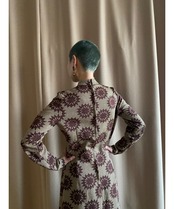 brown glitter color import maxi dress-3680-10