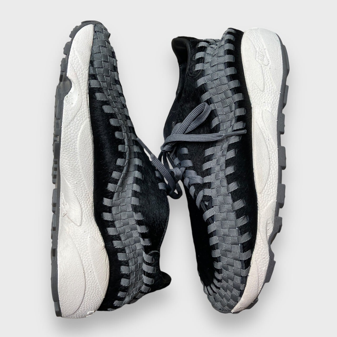新品未使用 NIKE エアフットスケープウーブン フェイクファー 黒