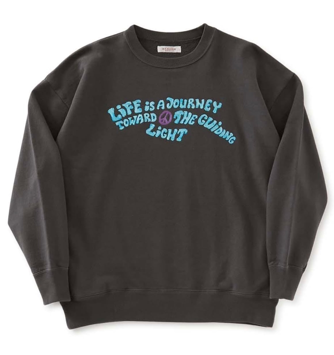 HOLLYWOOD RANCH MARKET/ LIFE IS JOURNEY メランジ エンブロイダリープルオーバー