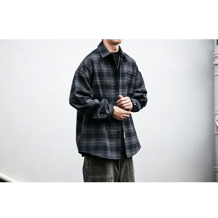 ★BRUSHED CHIC WARM CHECK SHIRT　　　32253