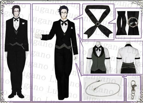 DK3081 黒執事 クロード・フォースタス（Claude Faustus） 燕尾服 全セット風 コスチューム コスプレ衣装  完全オーダーメイドも対応可能 K3081 黒執事 クロード・フォースタス（Claude Faustus） 燕尾服 全