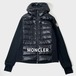 美品 MONCLER GRENOBLE 20AW モンクレール グルノーブル ダウン 切替 ジップアップ パーカー 最高峰 高級 黒 ブラック L / J&NREUSE メンズ アウター