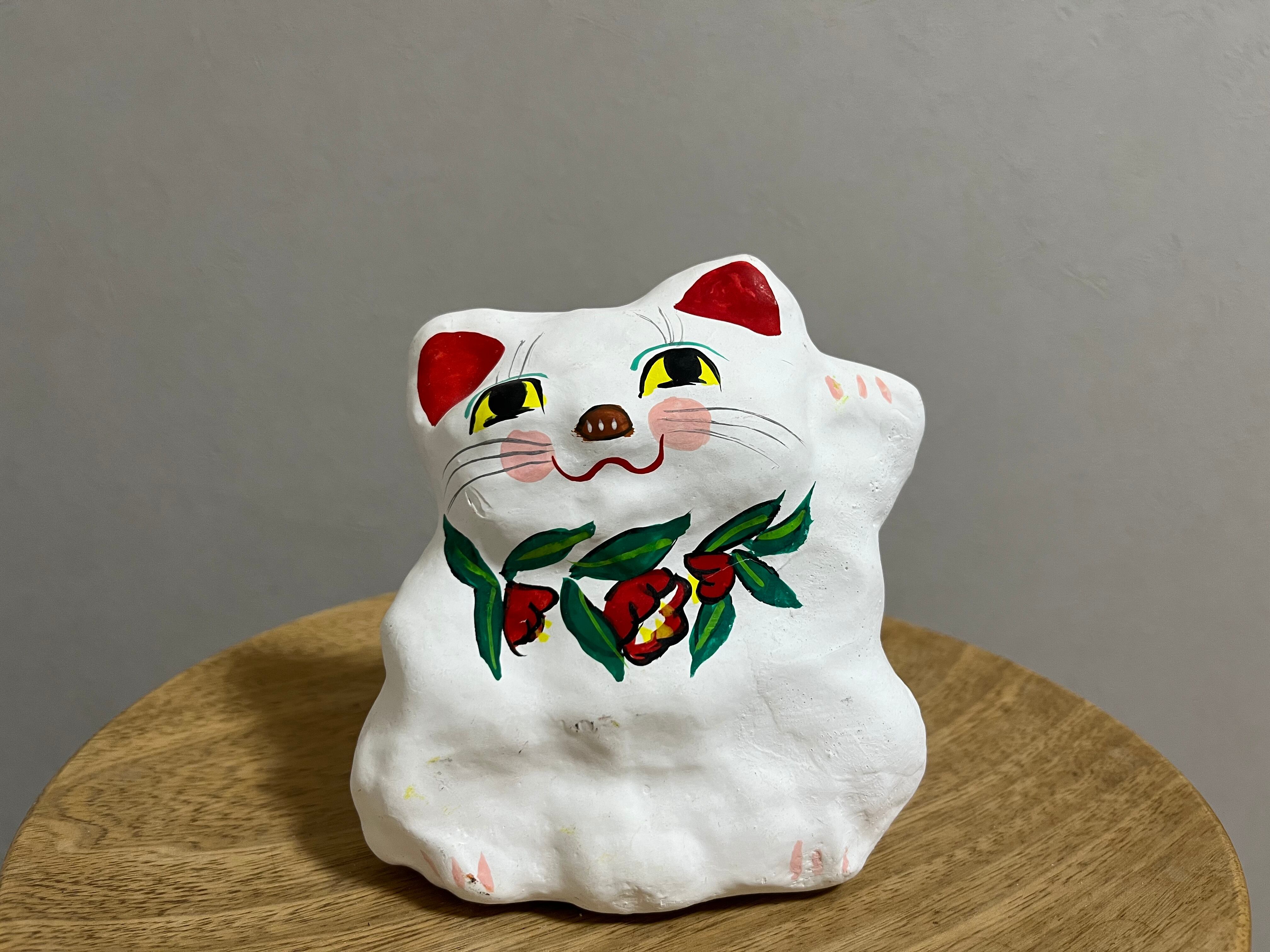New!! 赤い椿の招き猫（2） | monokosu 須磨張り子