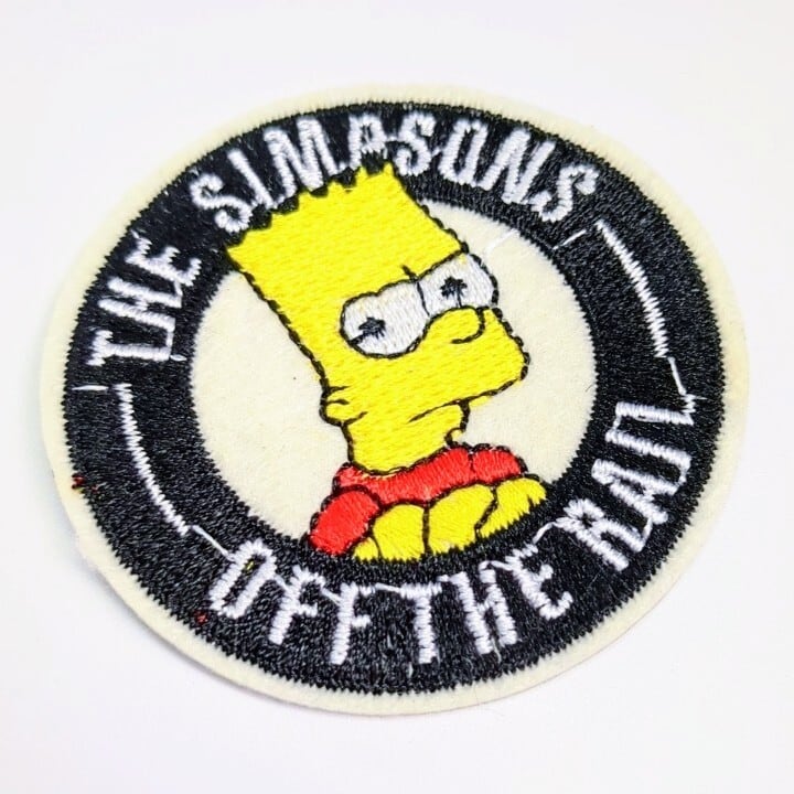 送料無料！ ★刺繍アイロンワッペン★【The Simpsons / ザ・シンプソンズ】 バートシンプソン〚アメリカン雑貨 アメトイ〛