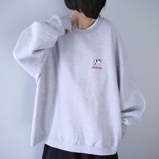 "BIG DOGS" front and back print XXXL over silhouette sweat