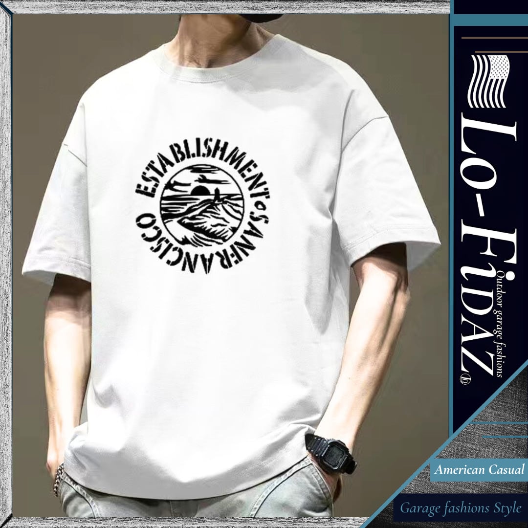 【コミュニティ限定販売】アメリカンヘビーウェイト オーシャンプリントTシャツ 30522