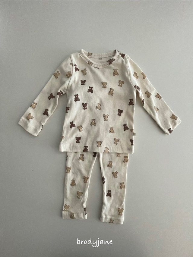 【取寄】brodyjane|little bear set|リトルベア上下セット|S-M|1-3y
