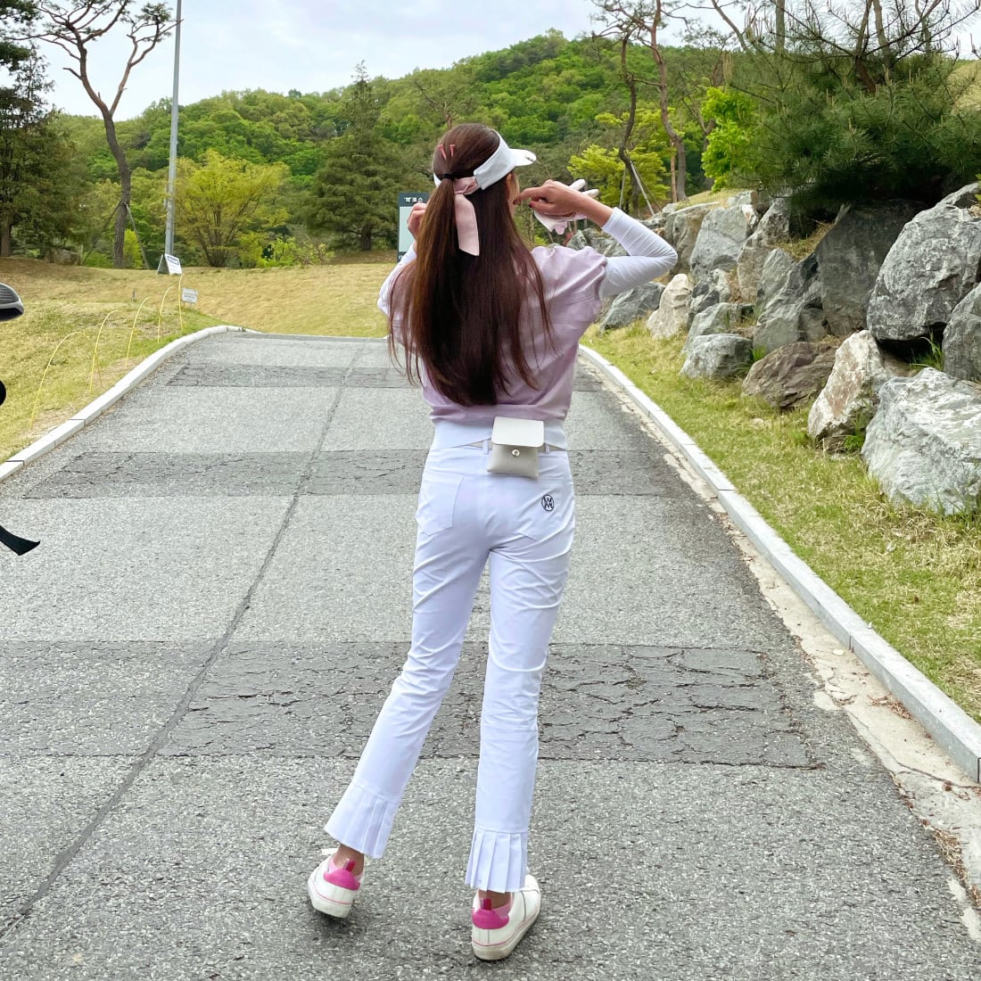 裾プリーツパンツ (大きいサイズあり) | Festa Golf