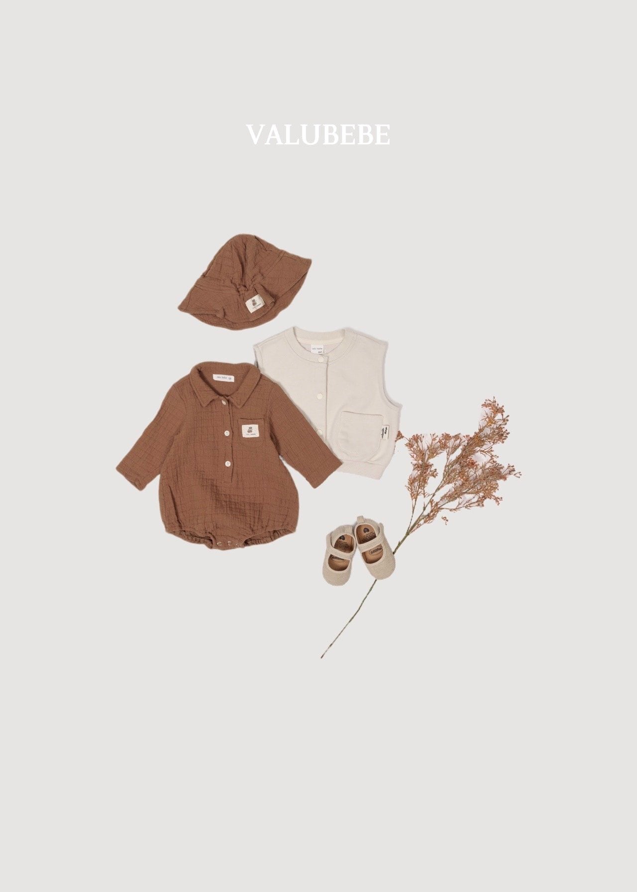送料無料【予約】/ ミニシャツロンパース / valubebe