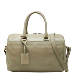 サンローラン ダッフル6 ハンドバッグ ショルダーバッグ 2WAY 322049 グレーベージュ系 レザー レディース SAINT LAURENT 【中古】