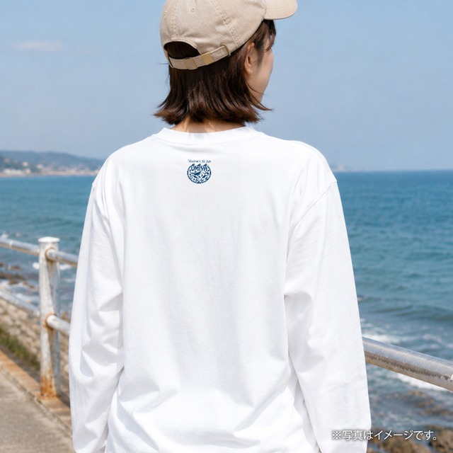 海の生きもの長袖Tシャツ（クジラ/シャチ/イルカ）｜LIFE UNDER THE WAVES Model-09