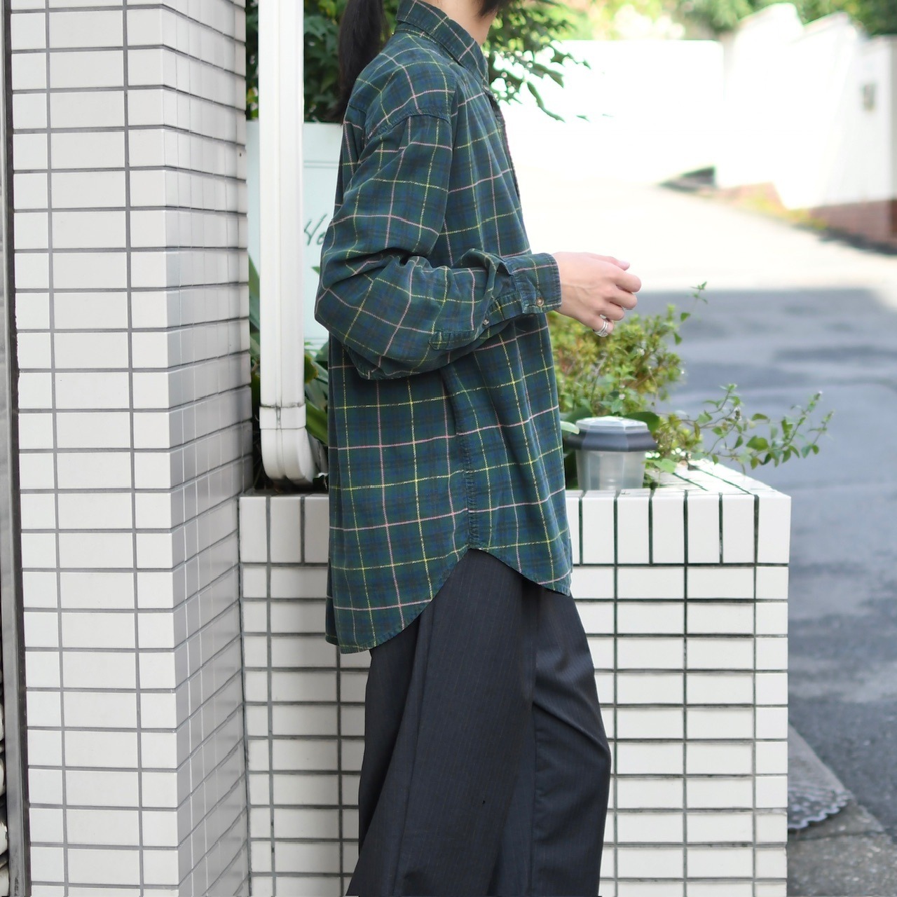 OLD NAVY check corduroy shirt