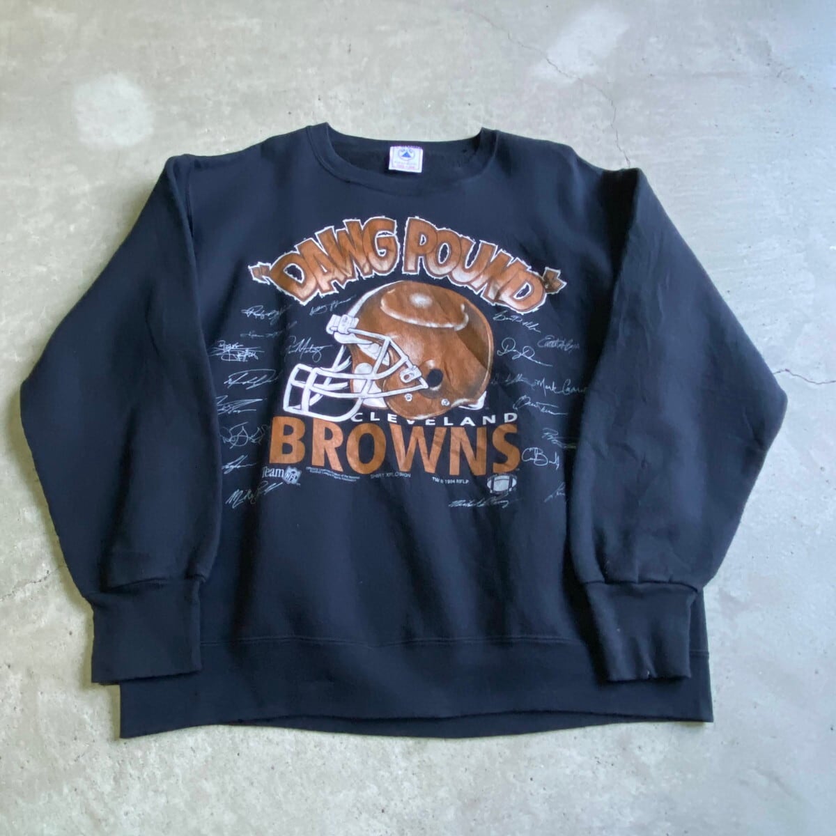 90年代 USA製 NFL CLEVELAND BROWNS クリーブランドブラウンズ スウェット トレーナー メンズL 古着 DAWG POUND  チーム系 サイン入り 90S ヴィンテージ ビンテージ ブラック 黒【スウェット】【HA10】【SW20】【AN20】 | cave ...