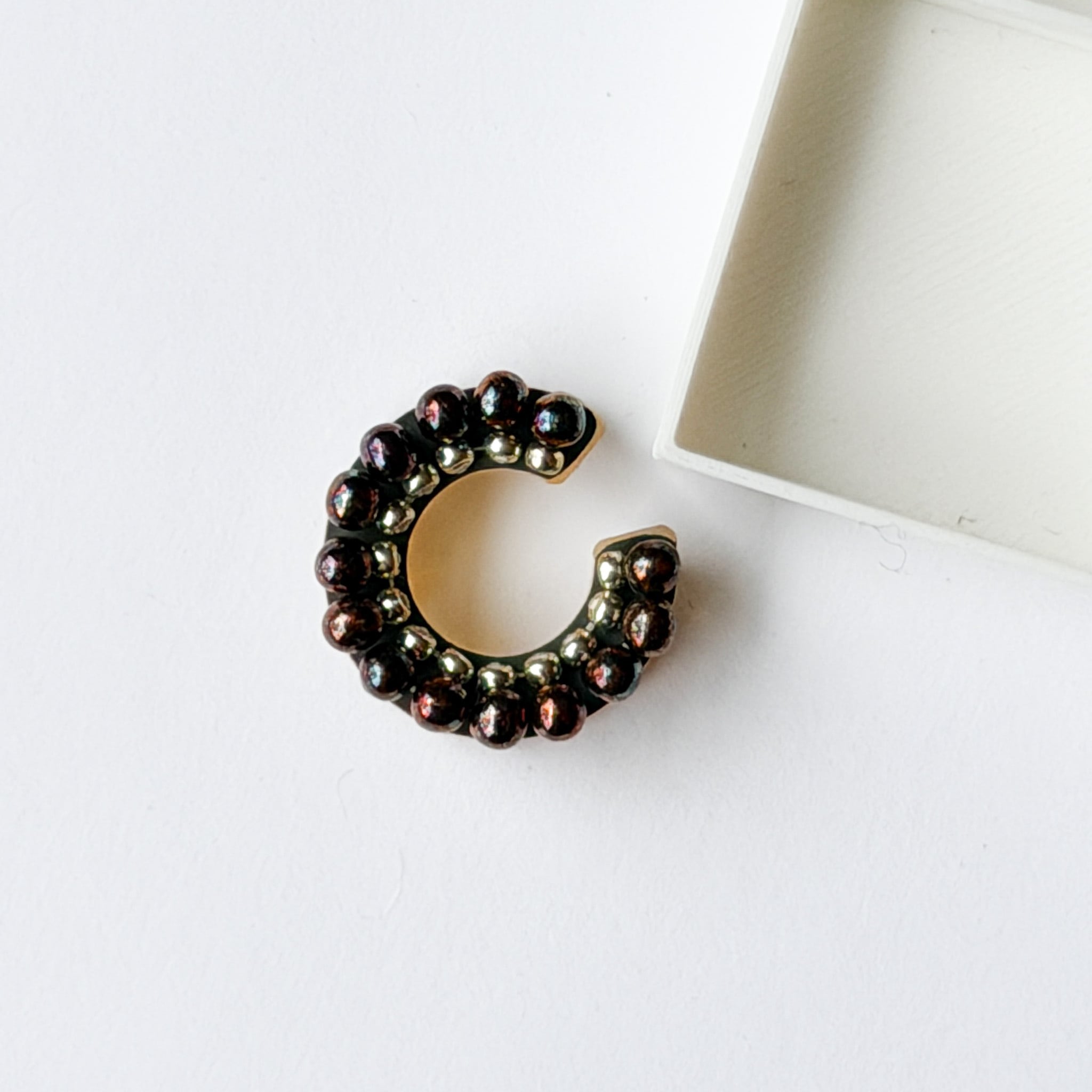 puzzle ring ear cuff 'bicolor' [18]