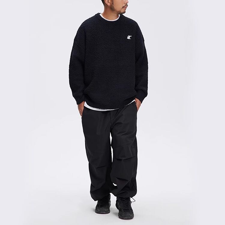 ★SINGLE-SIDED VELVET ROUND NECK SWEATER　　　A0834