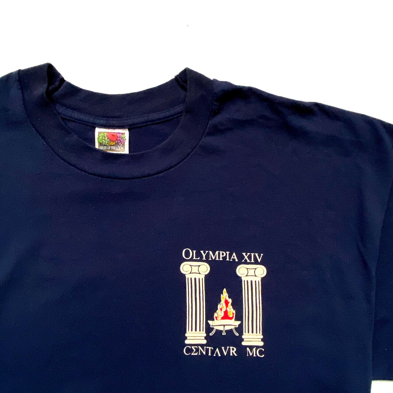 90年代 OLYMPIA XIV 企業ロゴ Tシャツ メンズXL 古着 90s ビンテージ