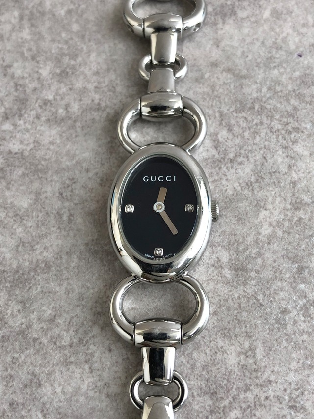 GUCCI グッチ トルヴォーニ 腕時計 シルバー ホースビット ステンレススチール クォーツ YA118501 118 vintage ヴィンテージ オールド vbkz3t