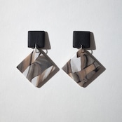 Matte : Black & Beige square