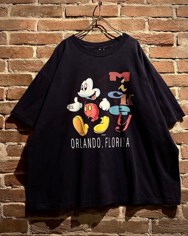 【Caka act3】“OLD Disney” Mickey Print Design Loose T-Shirt