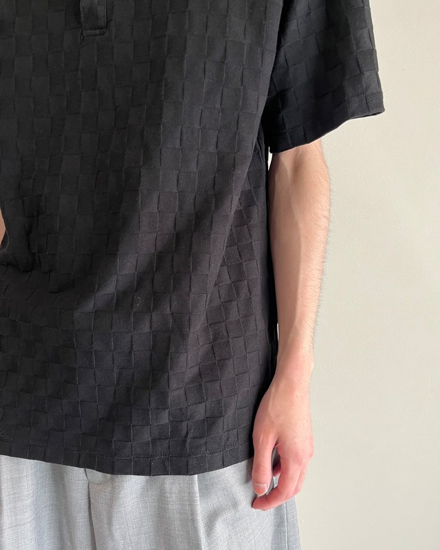【KATHARINE HAMNET LAB】checker polo shirt