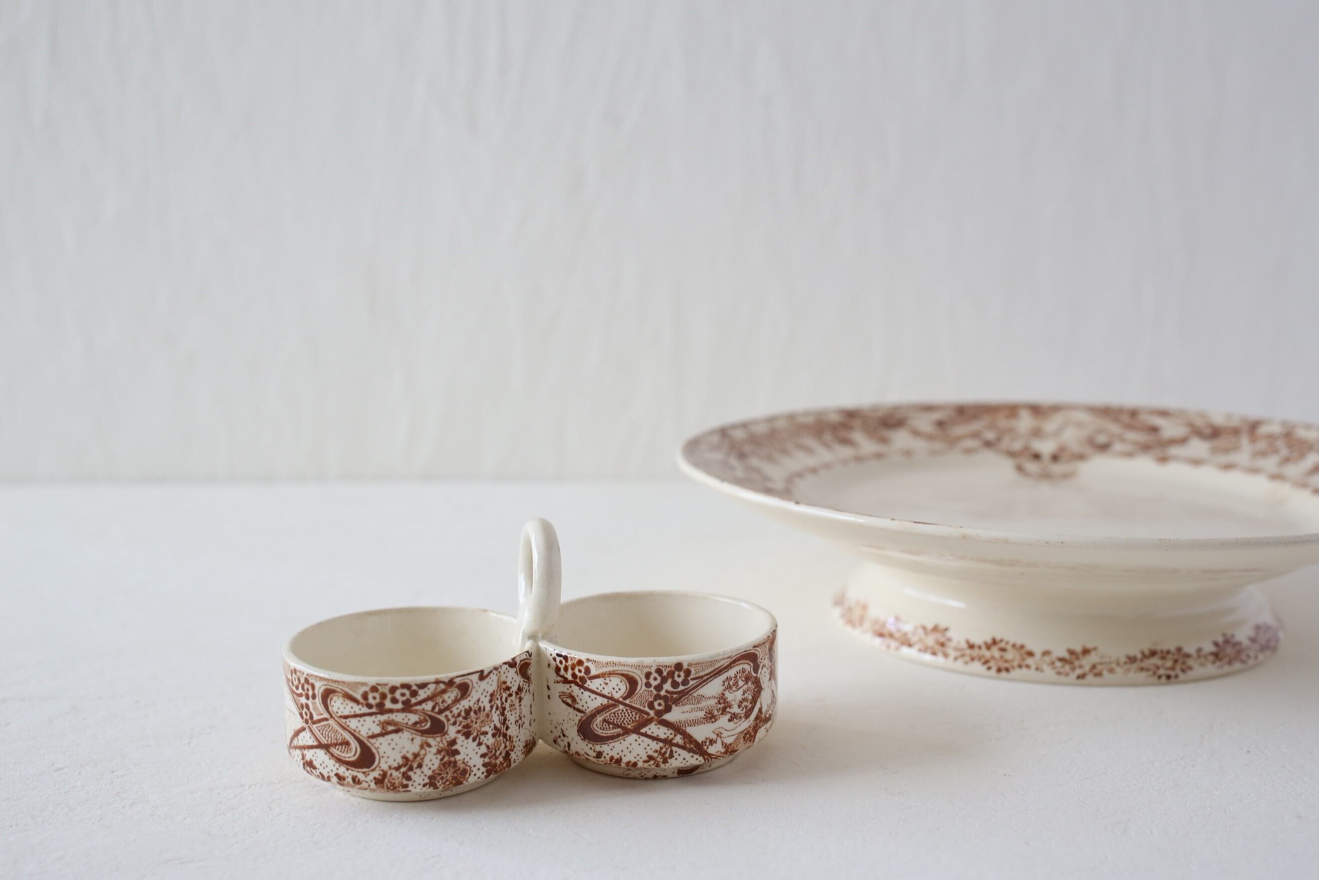 クリストフル塩胡椒入れとトレー スターリングシルバー