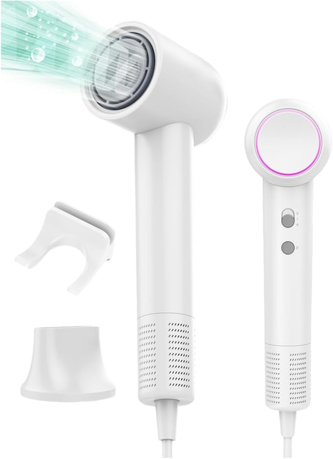 ドライヤー 大風量 速乾 ヘアドライヤー 【NTC温度制御システム 青色LED | ドライヤー 2025新設計・6億高濃度マイナスイオン 超大