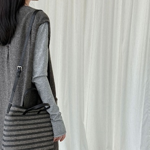 v-neck sleeveless knit dress J00136