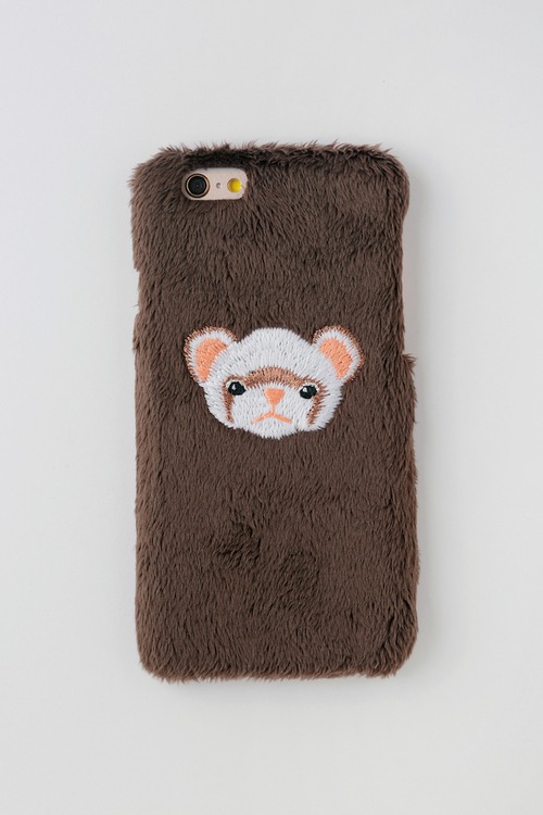 【iPhone6/6S専用】フェレットiPhoneハードケース【セーブル】