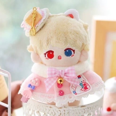 10cm】うさぎ デザート風 ポンチョ マント セット 4色 着ぐるみ ぬい服